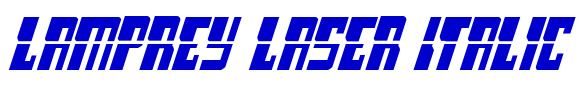 Lamprey Laser Italic लिपि